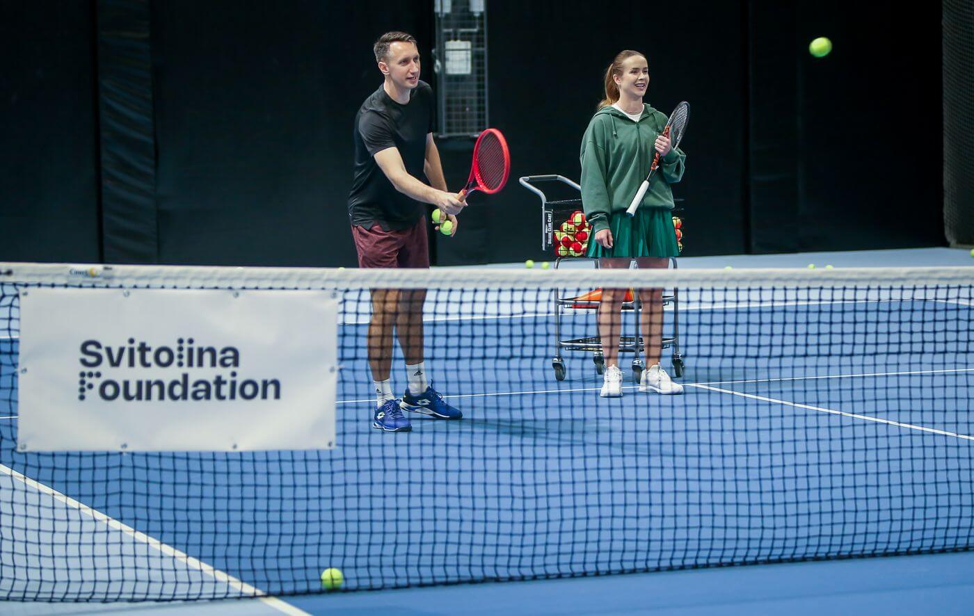 У Львові на один корт із юними тенісистами вийшли Еліна Світоліна та Сергій Стаховський